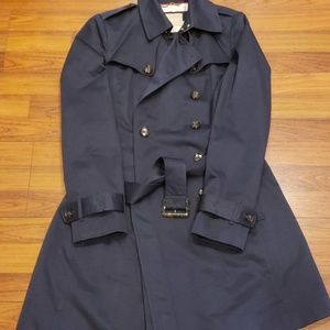 Banana Republic Navy Blue belted trench coat NWOT!